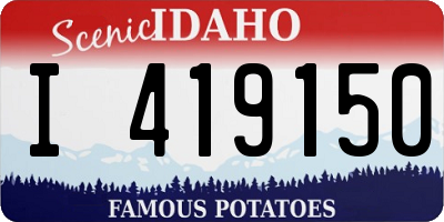 ID license plate I419150