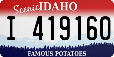 ID license plate I419160