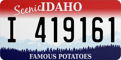 ID license plate I419161