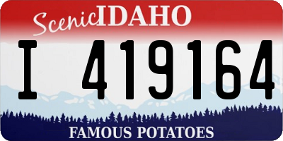 ID license plate I419164