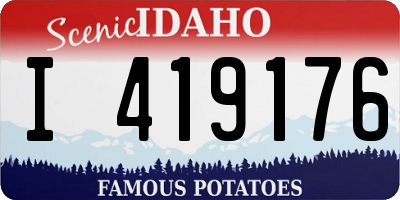 ID license plate I419176