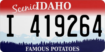 ID license plate I419264
