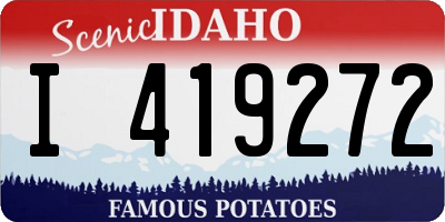 ID license plate I419272