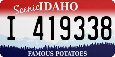 ID license plate I419338