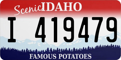 ID license plate I419479