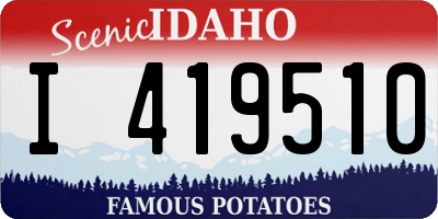 ID license plate I419510