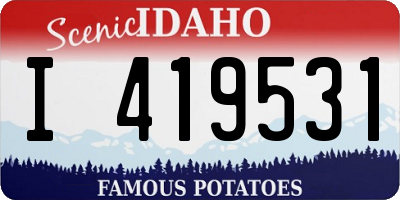 ID license plate I419531