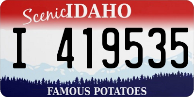ID license plate I419535