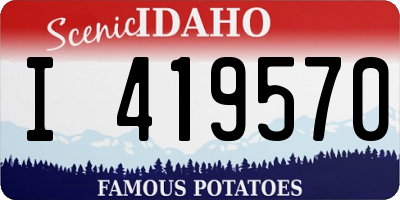 ID license plate I419570