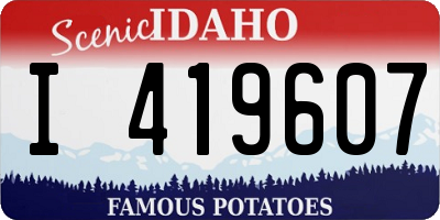 ID license plate I419607