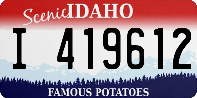 ID license plate I419612