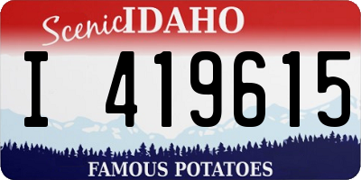 ID license plate I419615