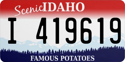 ID license plate I419619