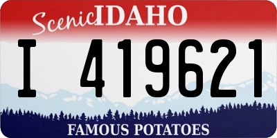 ID license plate I419621