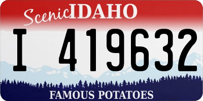 ID license plate I419632