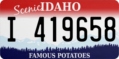 ID license plate I419658