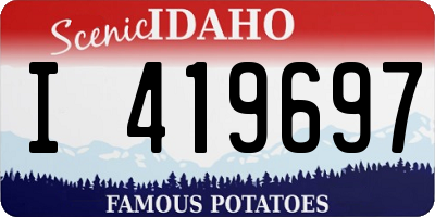 ID license plate I419697