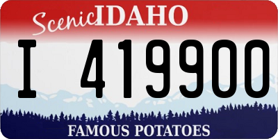ID license plate I419900