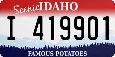 ID license plate I419901