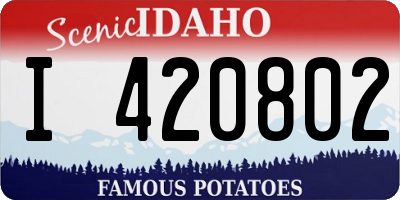 ID license plate I420802
