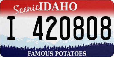 ID license plate I420808