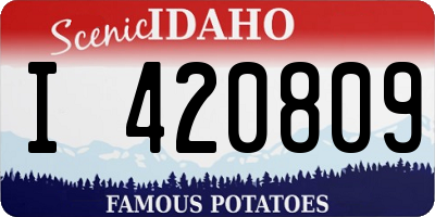 ID license plate I420809