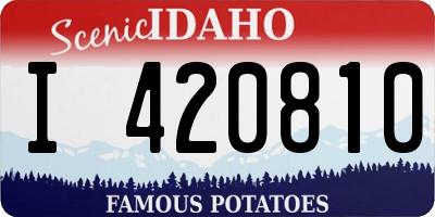 ID license plate I420810