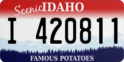 ID license plate I420811