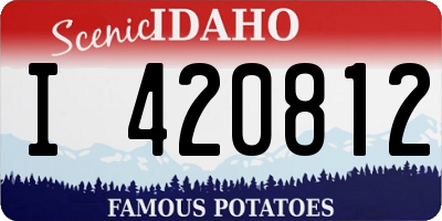 ID license plate I420812
