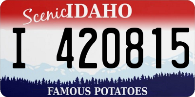 ID license plate I420815