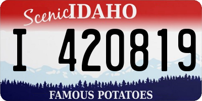ID license plate I420819