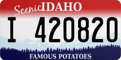 ID license plate I420820