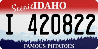 ID license plate I420822