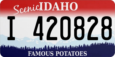 ID license plate I420828