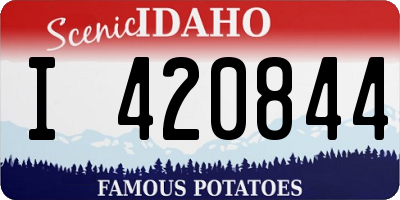 ID license plate I420844