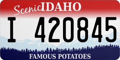 ID license plate I420845