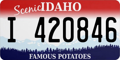ID license plate I420846