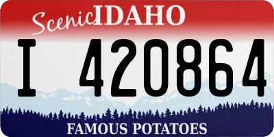 ID license plate I420864