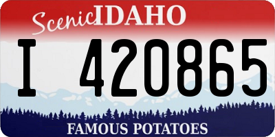 ID license plate I420865