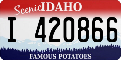 ID license plate I420866