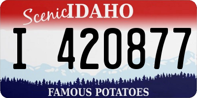 ID license plate I420877