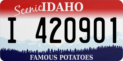 ID license plate I420901
