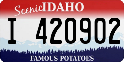 ID license plate I420902