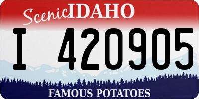 ID license plate I420905