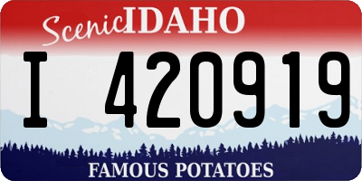 ID license plate I420919