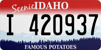 ID license plate I420937