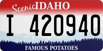 ID license plate I420940