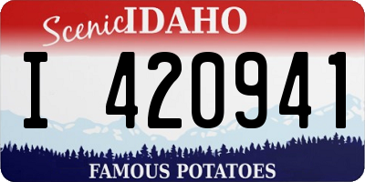 ID license plate I420941