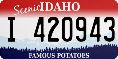 ID license plate I420943