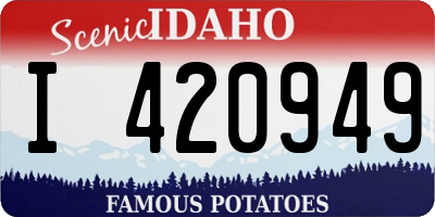 ID license plate I420949